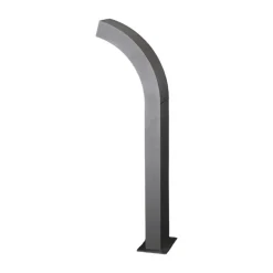 Lucande LED-sokkellampe Lennik, 60 cm, antracit, metal