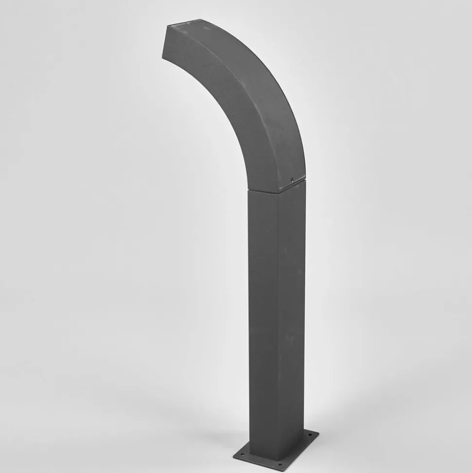 Lucande LED-sokkellampe Lennik, sensor, 60 cm, antracit