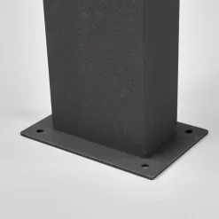 Lucande LED-sokkellampe Lennik, sensor, 60 cm, antracit