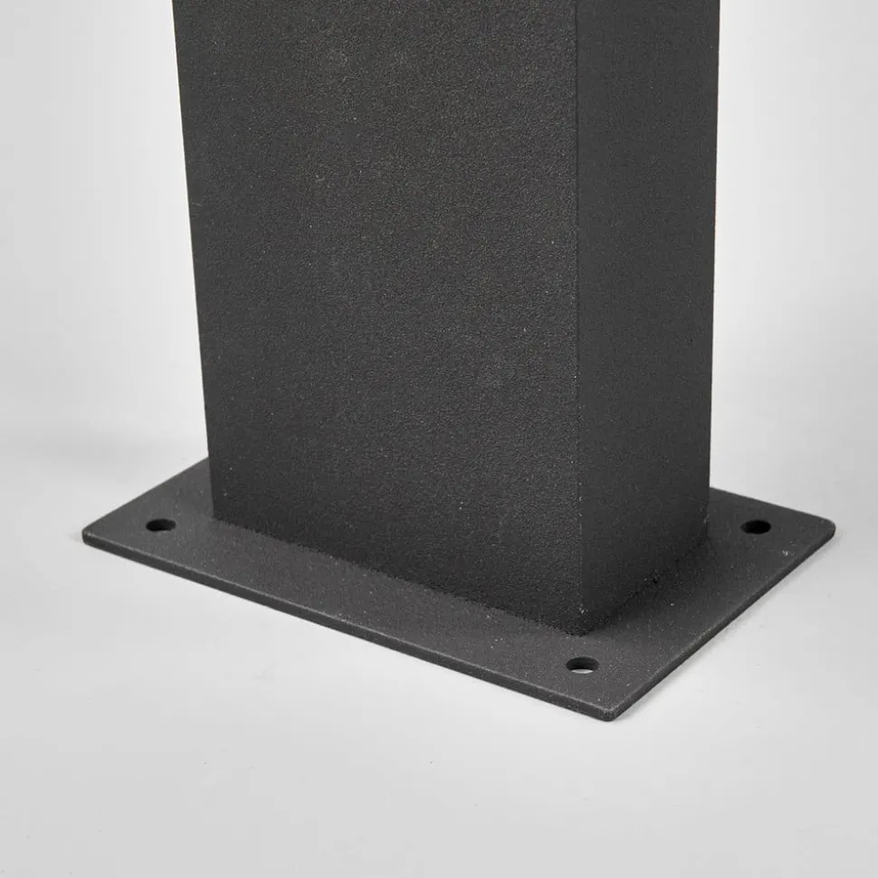 Lucande LED-sokkellampe Lennik, sensor, 60 cm, antracit
