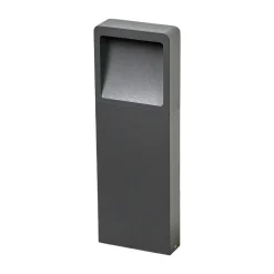 Lucande LED-sokkellampe Leya, 4 stk, 35cm, antracit, IP54