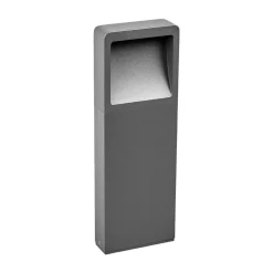 Lucande LED-sokkellampe Leya, 4 stk, 35cm, antracit, IP54
