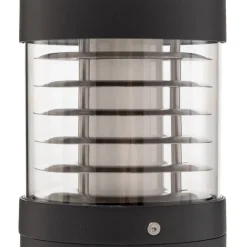 Lucande LED-sokkellampe Lucius, 27 cm, antracit, IP54