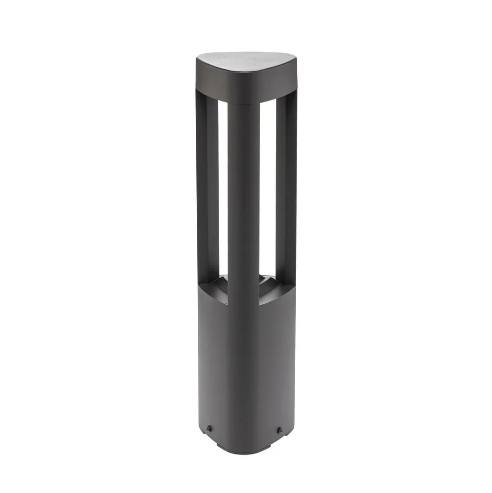 Lucande LED-sokkellampe Pirron, 50 cm, trekantet, IP54