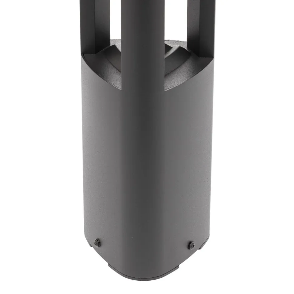 Lucande LED-sokkellampe Pirron, 50 cm, trekantet, IP54