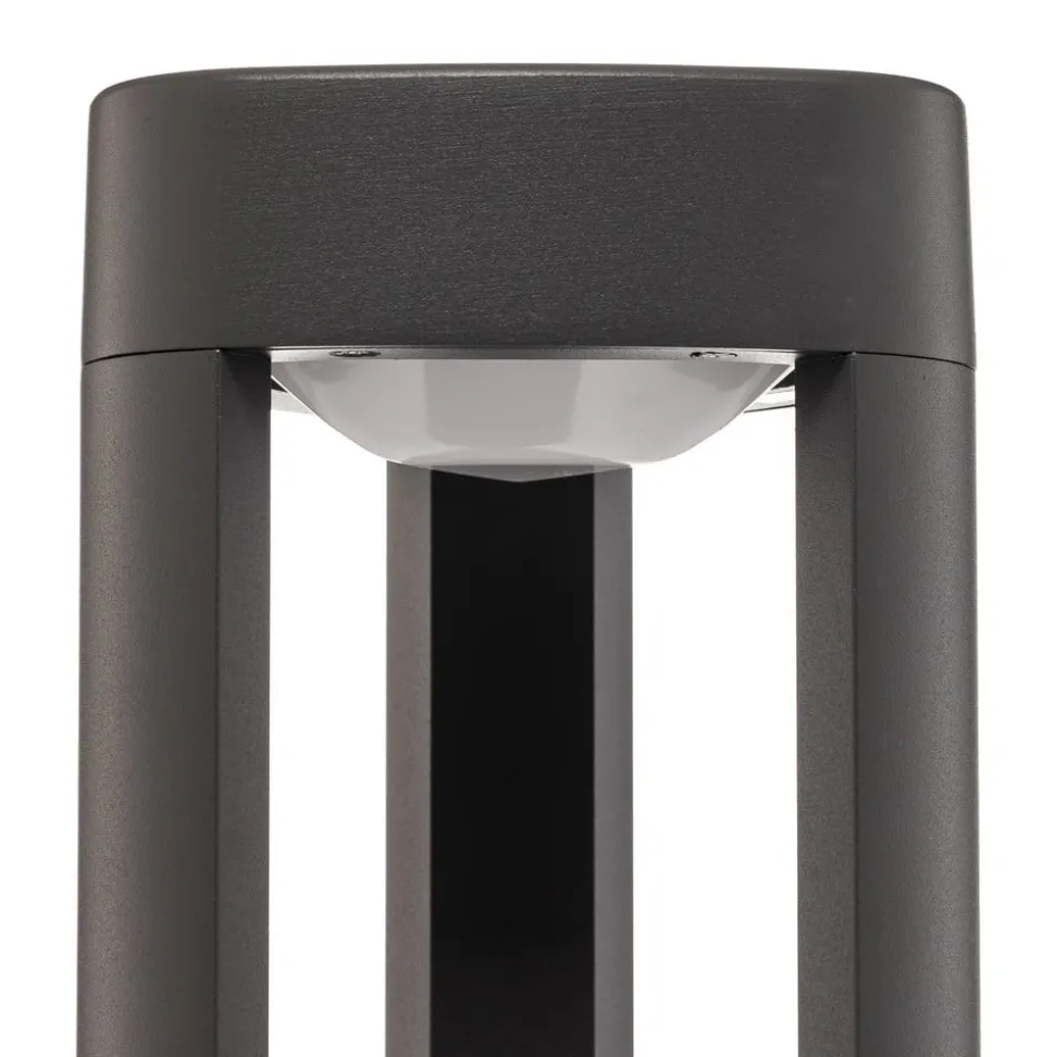 Lucande LED-sokkellampe Pirron, 50 cm, trekantet, IP54