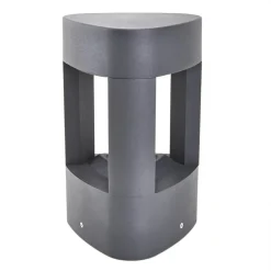 Lucande LED-sokkellampe Pirron, 20 cm, trekantet, IP54