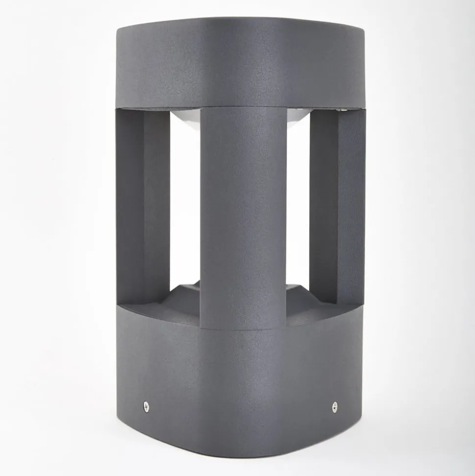 Lucande LED-sokkellampe Pirron, 20 cm, trekantet, IP54