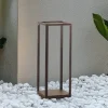 Lucande LED-sokkellampe Thorvid, højde 50 cm, sort