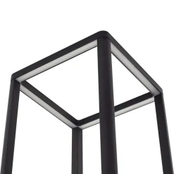 Lucande LED-sokkellampe Thorvid, højde 50 cm, sort