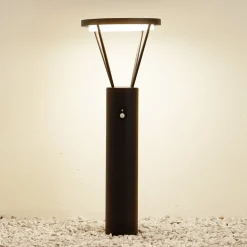 Lucande LED-solcellelampe Elario, 80 cm, CCT, sensor