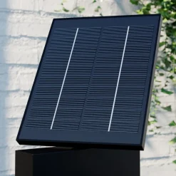 Lucande LED-solcellelampe Silvan, 100 cm, sensor, antracit