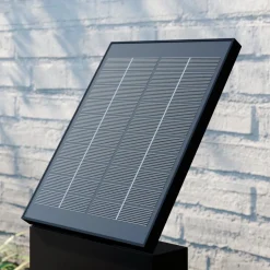Lucande LED-solcellelampe Silvan, 60 cm, sensor, antracit