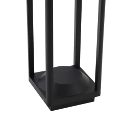 Lucande LED solcelle stibelysning Nilea, 50 cm, sort, sensor