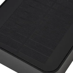 Lucande LED solcelle udendørs væglampe Dava, højde 5 cm, sensor