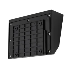 Lucande LED-solcellevægslampe Dava, 14 cm høj, aluminium, sensor