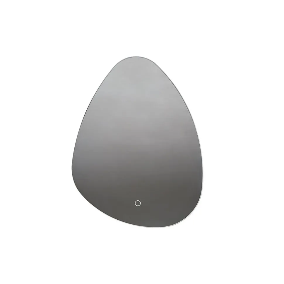 Lucande LED-spejl Celestiel, dråbeformet, CCT, 60 cm