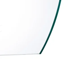 Lucande LED-spejl Celestiel, halvcirkelformet, CCT, Ø 50 cm