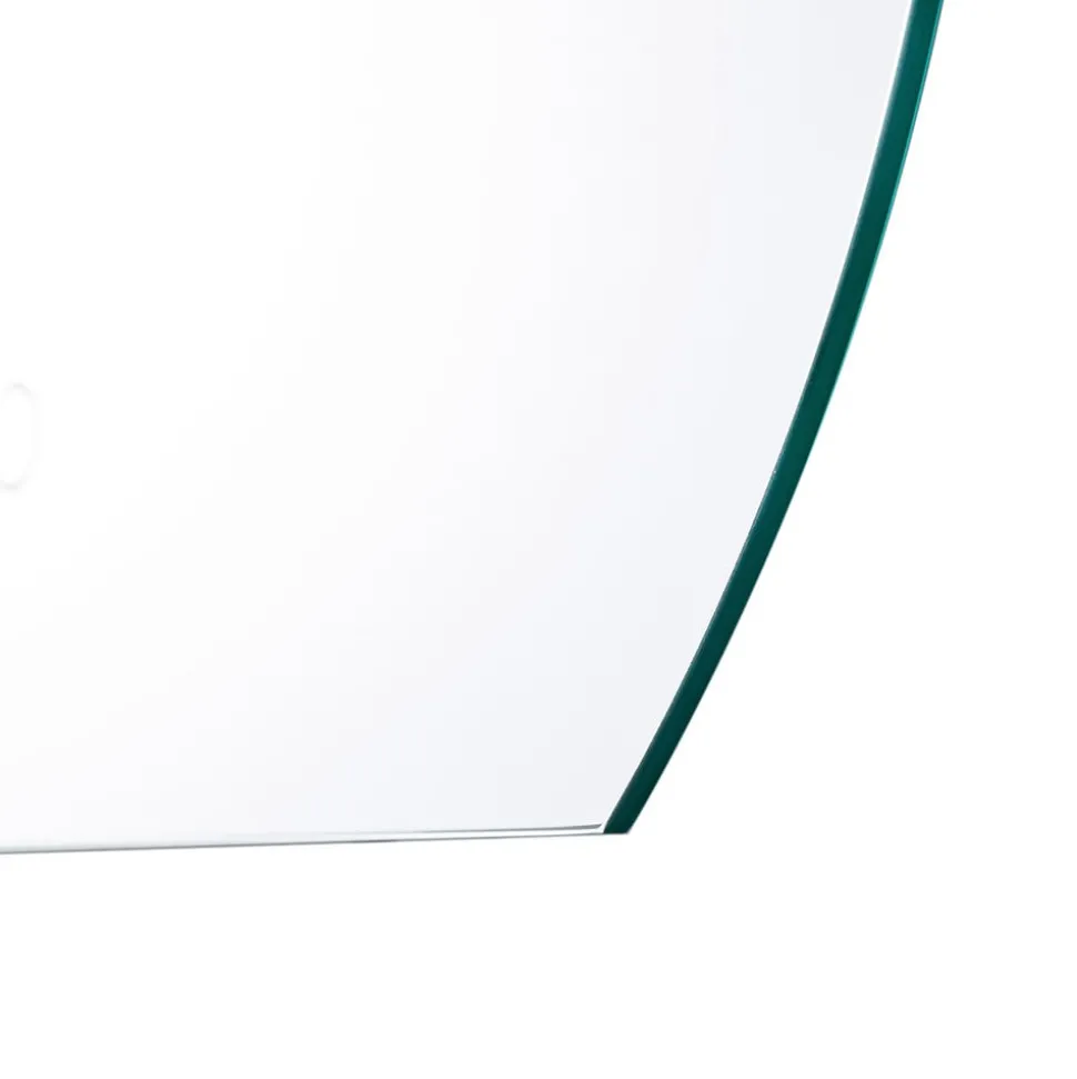 Lucande LED-spejl Celestiel, halvcirkelformet, CCT, Ø 50 cm