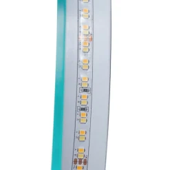 Lucande LED-spejl Celestiel, halvcirkelformet, CCT, Ø 50 cm