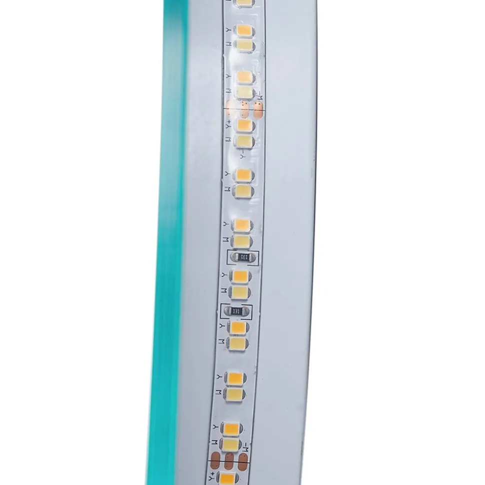 Lucande LED-spejl Celestiel, halvcirkelformet, CCT, Ø 50 cm