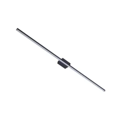 Lucande LED-spejllampe Kivana, sort, metal, 90 cm, IP44