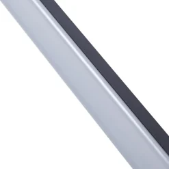 Lucande LED-spejllampe Kivana, sort, metal, 90 cm, IP44