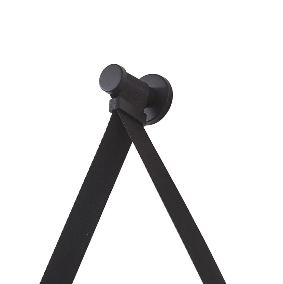 Lucande LED-spejl Lelin, Ø 45 cm, sort, aluminium, CCT