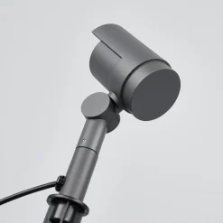 Lucande LED-spot med jordspyd Beatrix, antracit, aluminium, 45,7 cm