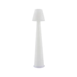 Lucande LED-terrasselampe Gauri, hvid, 153 cm, IP44