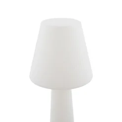 Lucande LED-terrasselampe Gauri, hvid, 153 cm, IP44