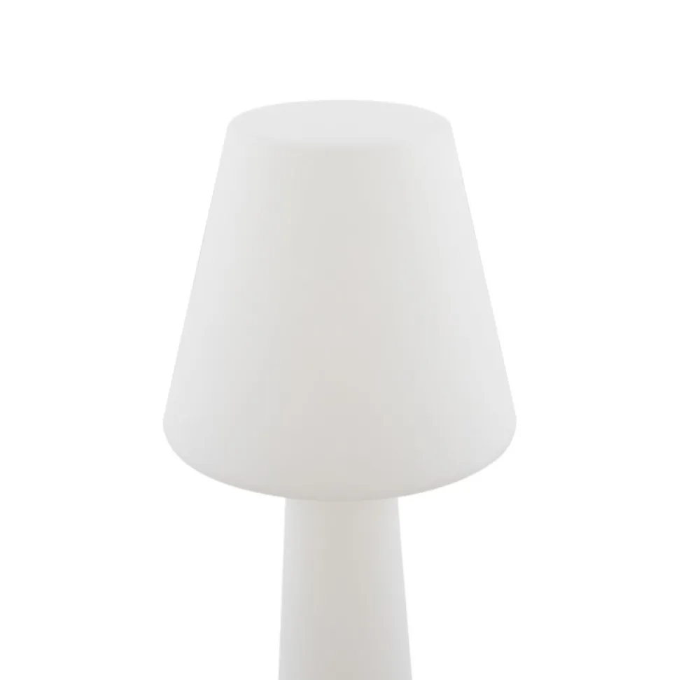 Lucande LED-terrasselampe Gauri, hvid, 153 cm, IP44