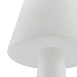 Lucande LED-terrasselampe Gauri, hvid, 153 cm, IP44