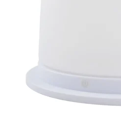 Lucande LED-terrasselampe Gauri, hvid, 153 cm, IP44