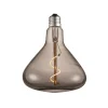 Lucande LED-trafiklampe, E27 4W, røgfarvet, Ø 14 cm, 1800K