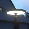 Lucande LED-udendørslampe Akito, antracit, 220 cm, IP54