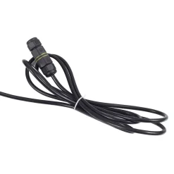 Lucande LED udendørslampe Filor, sort, aluminium, 250 cm