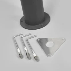 Lucande LED-udendørslampe Sidny, 220 cm, antracit, IP54