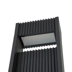 Lucande LED-udendørslampe Tavion, 230 cm, antracit, IP65