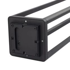 Lucande LED-udendørslampe Thorvid, højde 180 cm, sort