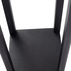 Lucande LED-udendørslampe Thorvid, højde 180 cm, sort