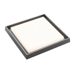Lucande LED udendørs loftlampe Birta, mørkegrå, IP54, 34 cm