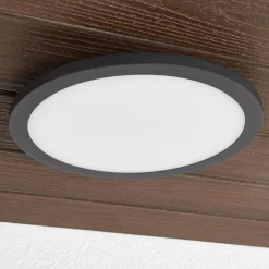 Lucande LED udendørs loftlampe Malena, bevægelsessensor, IP65