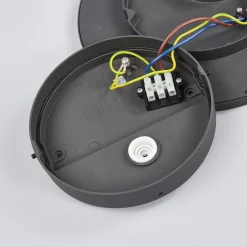 Lucande LED udendørs loftlampe Malena, bevægelsessensor, IP65