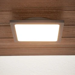 Lucande LED udendørs loftlampe Mabella, 23 cm, sensor, IP65