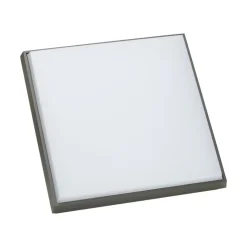 Lucande LED udendørs loftlampe Amra, 30 cm, kantet, antracit