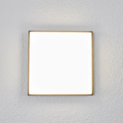 Lucande LED udendørs loftlampe Amra, 30 cm, kantet, antracit