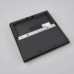 Lucande LED udendørs loftlampe Amra, 30 cm, kantet, antracit