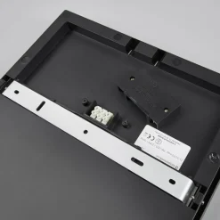 Lucande LED udendørs loftlampe Amra, 30 cm, kantet, antracit