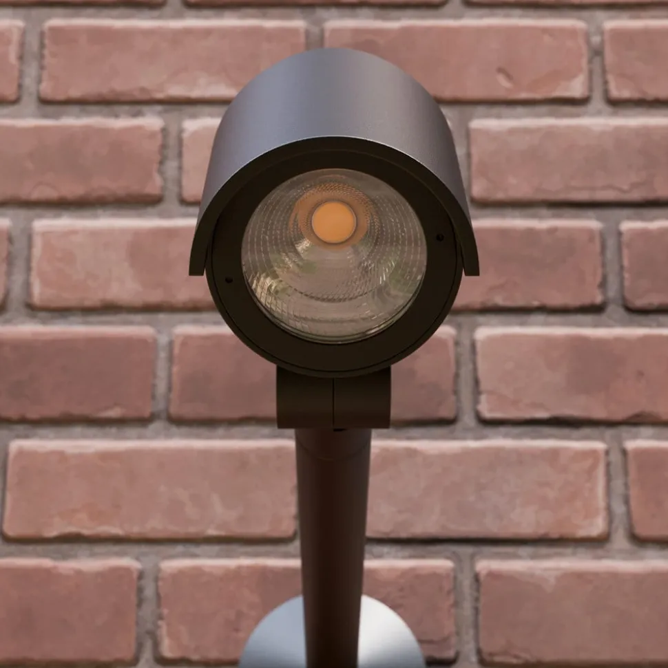 Lucande LED udendørsspot Beatrix, 58 cm, antracit, aluminium